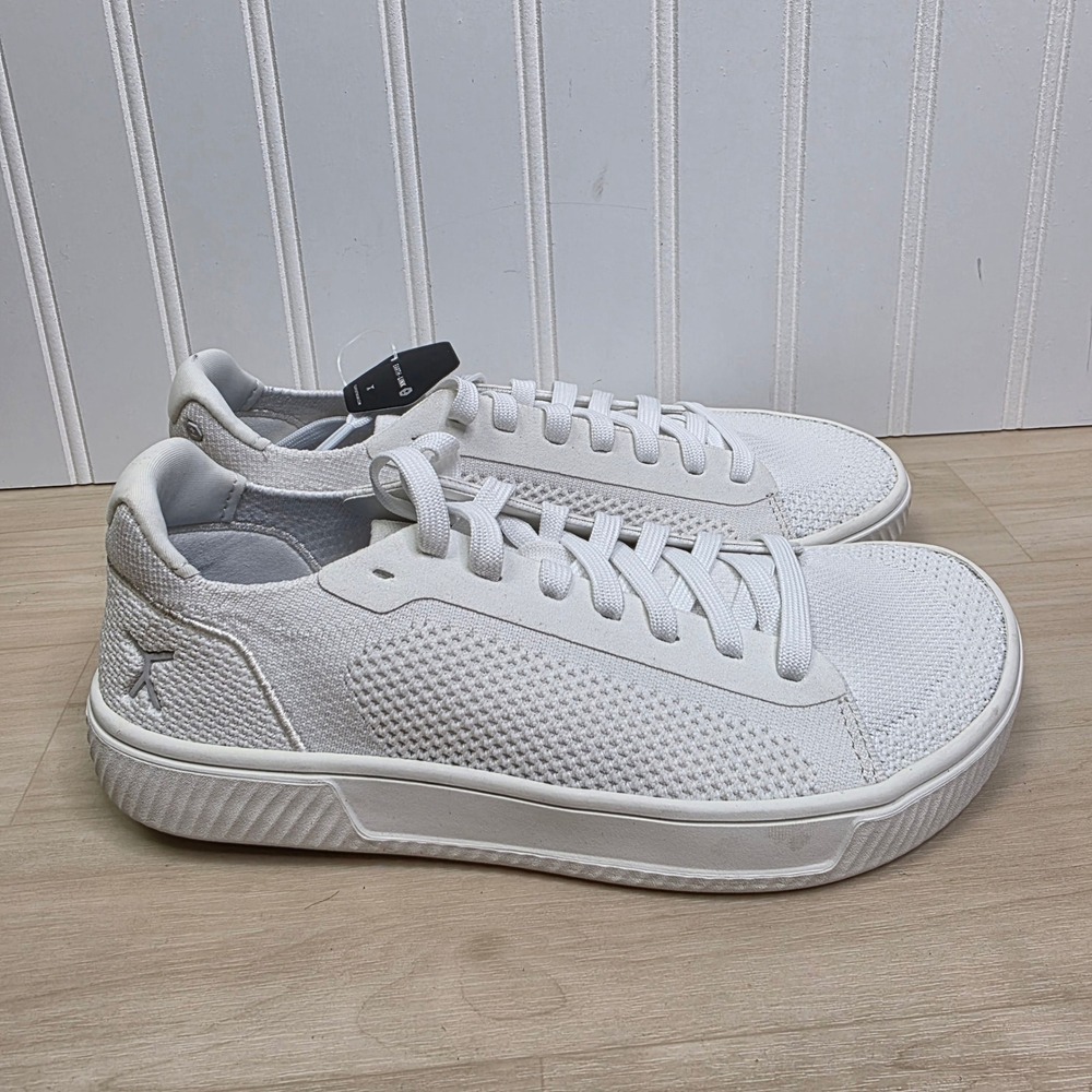 Flux Adapt Trainer White Knit Minimalist Barefoot Sneakers Womens 8 Mens 6.5 NEW